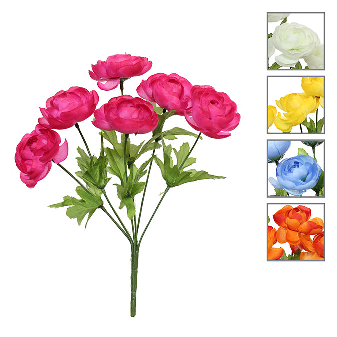FLOWER CABBAGE ROSE 13IN