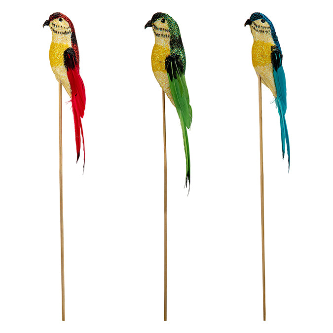 BIRD FOAM PARROT ON STICK