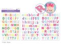STICKER FOAM FONT 3D