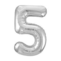 BALLOON FOIL 34IN SILVER 5