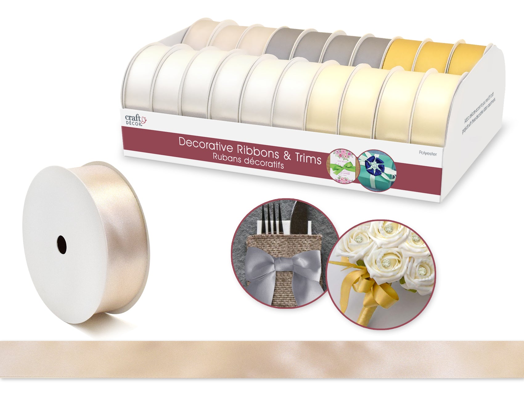 RIBBON TRIMS 1X3YD ELEGANCE