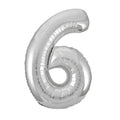 BALLOON FOIL 34IN SILVER 6