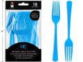 Fork Plastic 24Pk Baby Blue