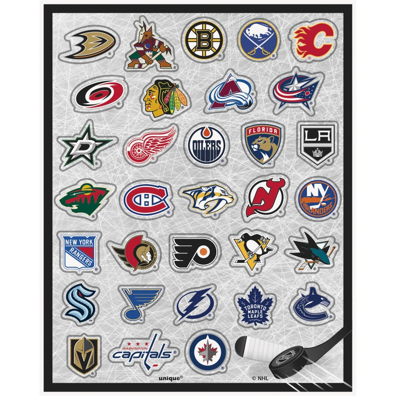 STICKER NHL  4 SHEETS