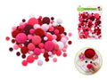 POMPOM 20G MIX RED
