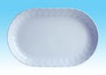 TRAY MELAMINE OVAL 14IN WHITE