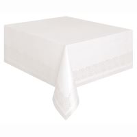 TABLECLOTH PAPER 54X108 WHITE