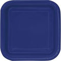 PLATE PAPER 7I SQ 16PCS NAVY B