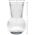 VASE RIBBED 7IN