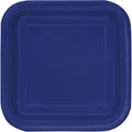 PLATE PAPER 9I SQ 16PCS NAVY B
