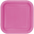PLATE PAPER SQ 9IN 14PC HOTPIN
