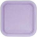 PLATE PAPER SQ 9IN 14PC LAVEND