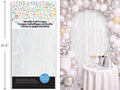 CURTAIN METALLIC WHITE40X118IN