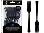 Fork Plastic 18Pc Black