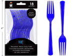 FORK 18PC ROYAL BLUE