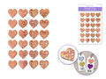 STICKER HOLO HEART PINK
