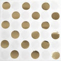 NAPKIN BEVE X16 DOT GOLD FOIL