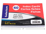 INDEX CARD 4X6 WHITE