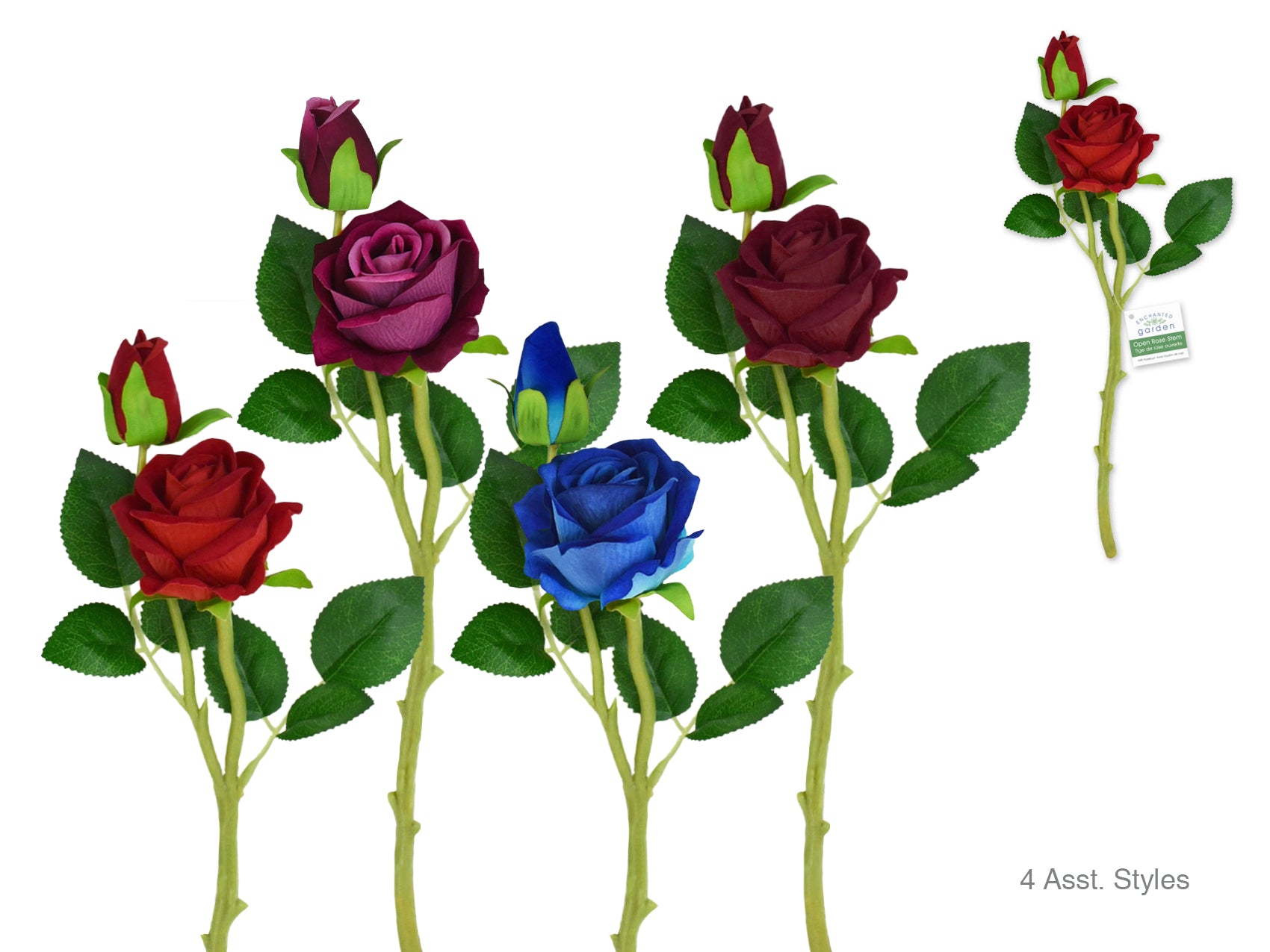 FLOWER ROSE W/BUD