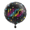BALLOON FOIL 18IN BDAY RAINBOW