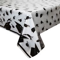 TABLECLOTH 54X108 GRAD CAPS CL