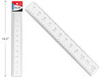 RULER 12IN PLASTIC