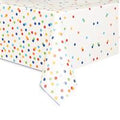 TABLECLOTH 54X84 RAINBOW DOT