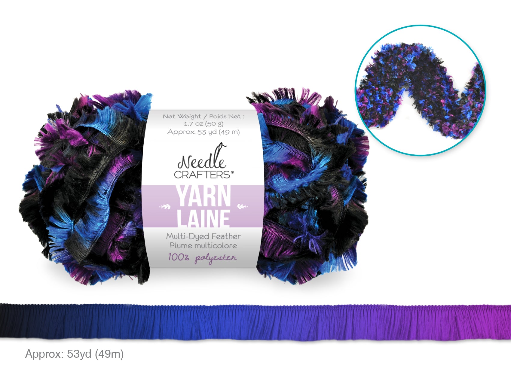 YARN FEATHER MULTIDYE REGAL MI