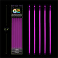 GLOW IN THE DARK 8IN 5PC PURPL