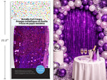 CURTAIN METALLIC FUSHA40X118IN