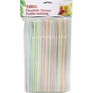 STRAW FLEXIBLE 120PC