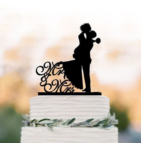 CAKE TOP MR. MRS. BLACK