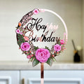 CAKE TOP BDAY ROSE
