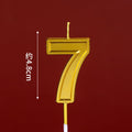 CANDLE GOLD 4.8CM NUMBER 7
