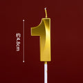 CANDLE GOLD 4.8CM S NUMBER 1