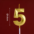 CANDLE GOLD 4.8CM S NUMBER 5