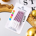 CANDLE MINI 8CM 10PC ROSEGOLD