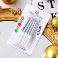 CANDLE MINI 8CM 10PC SILVER