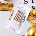 CANDLE MINI 8CM 10PC CHAMPAGNE