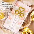 CANDLE HEART/STAR 3PC GOLD