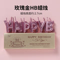 CANDLE HAPPY BIRTHDAY ROSEGOLD