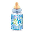 HONEYCOMB BOTTLE BLUE DOT 12IN