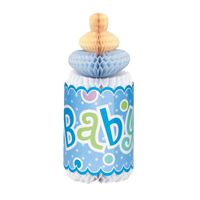 HONEYCOMB BOTTLE BLUE DOT 12IN