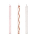 CANDLE BDAY ROSEGOLD 24PC
