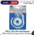 TAPE W/DISPENSER 33MX1.8CM