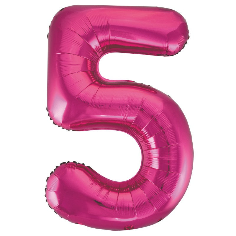 BALLOON FOIL 34IN NUMBER 5 PIN
