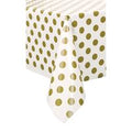 TABLECLOTH 54X108 DOTS GOLD
