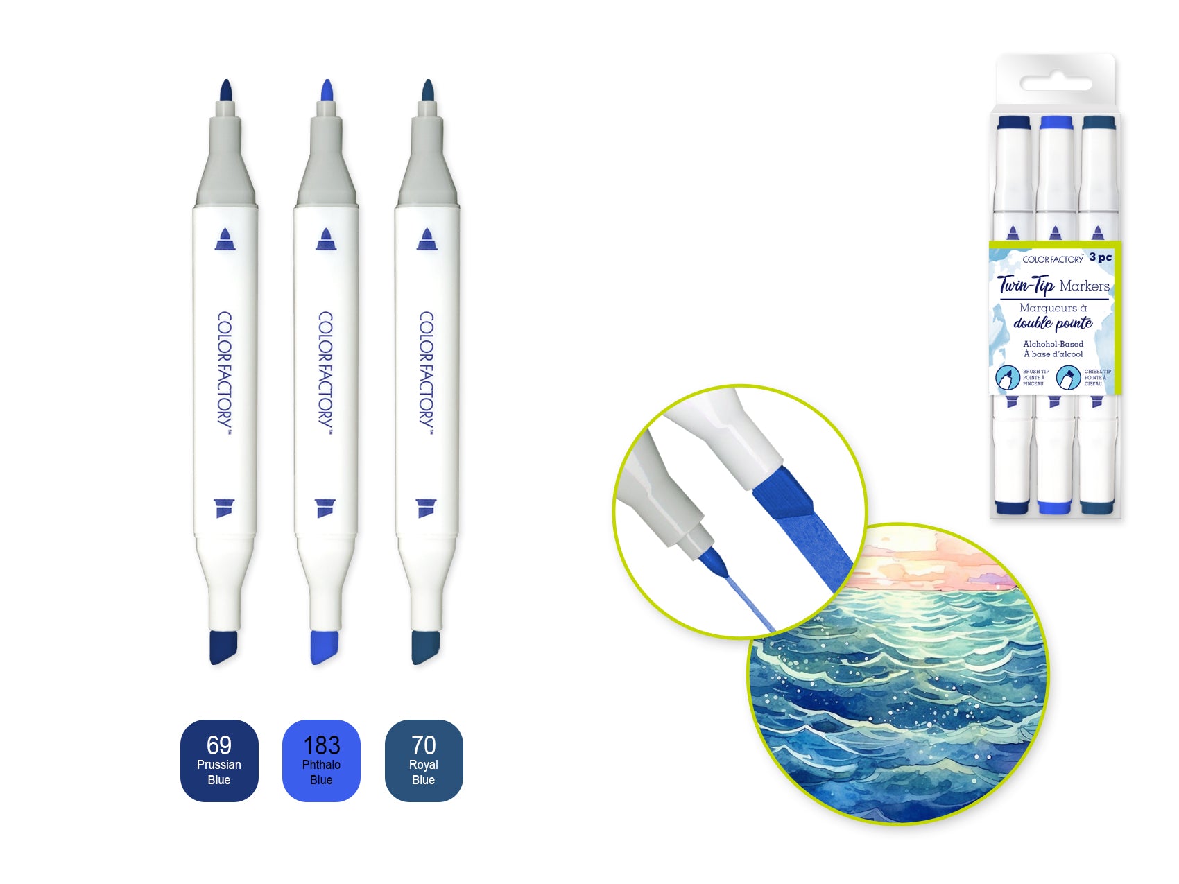 MARKER ALCOHO BASE TWIN DENIM