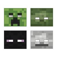 MASK MINECRAFT 8PC