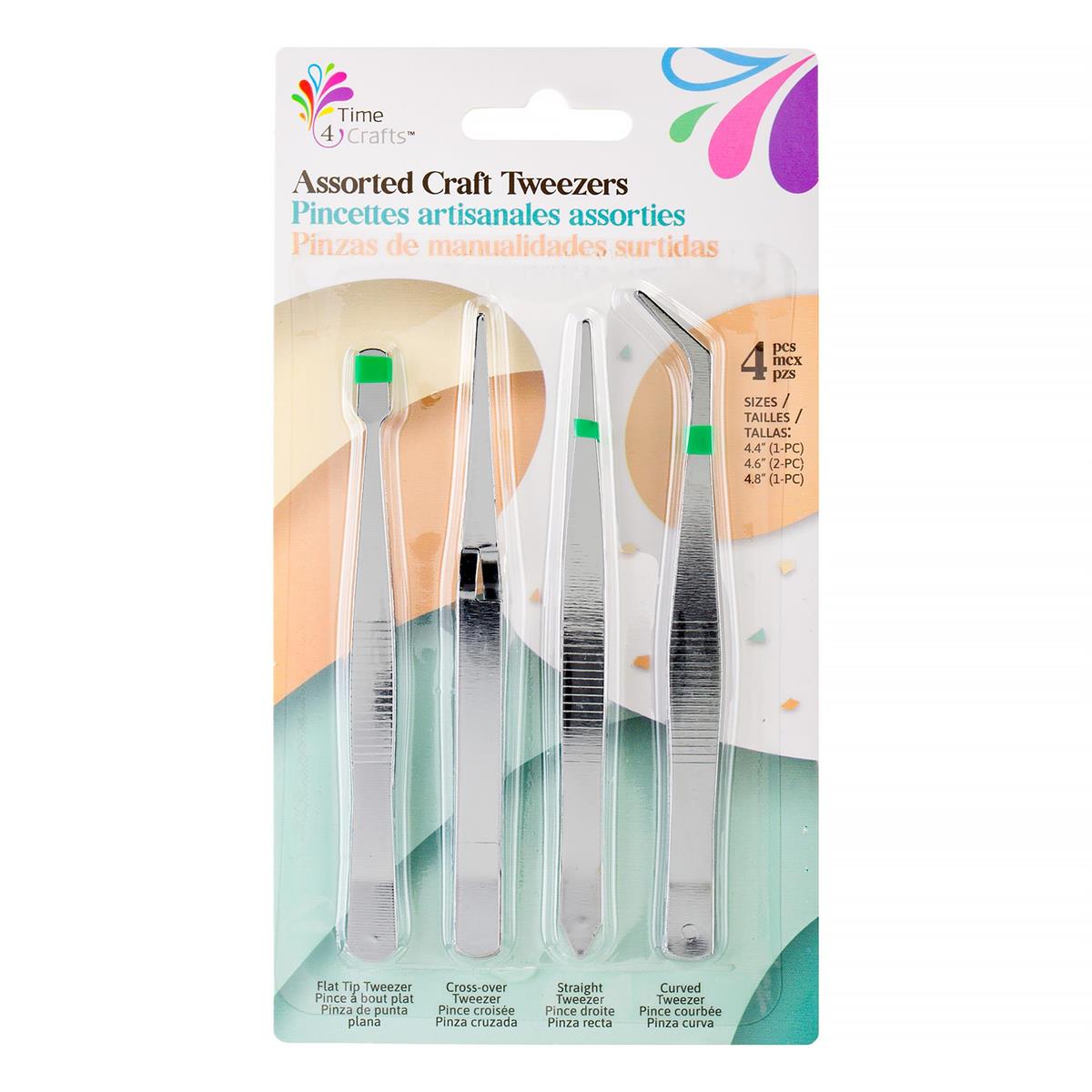 TWEEZER CRAFT 4PC